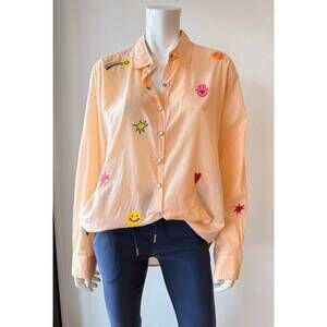 NEW ROMI BASHA peony shirt in orange